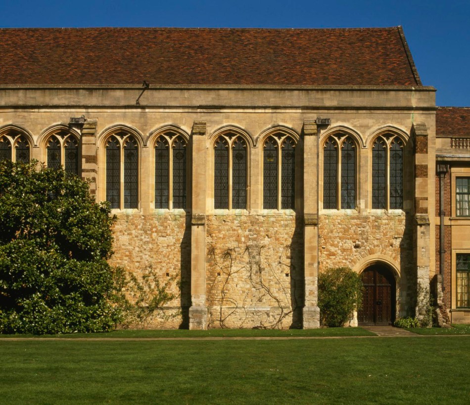 A photograph of the exterior of a medieval great hall.
